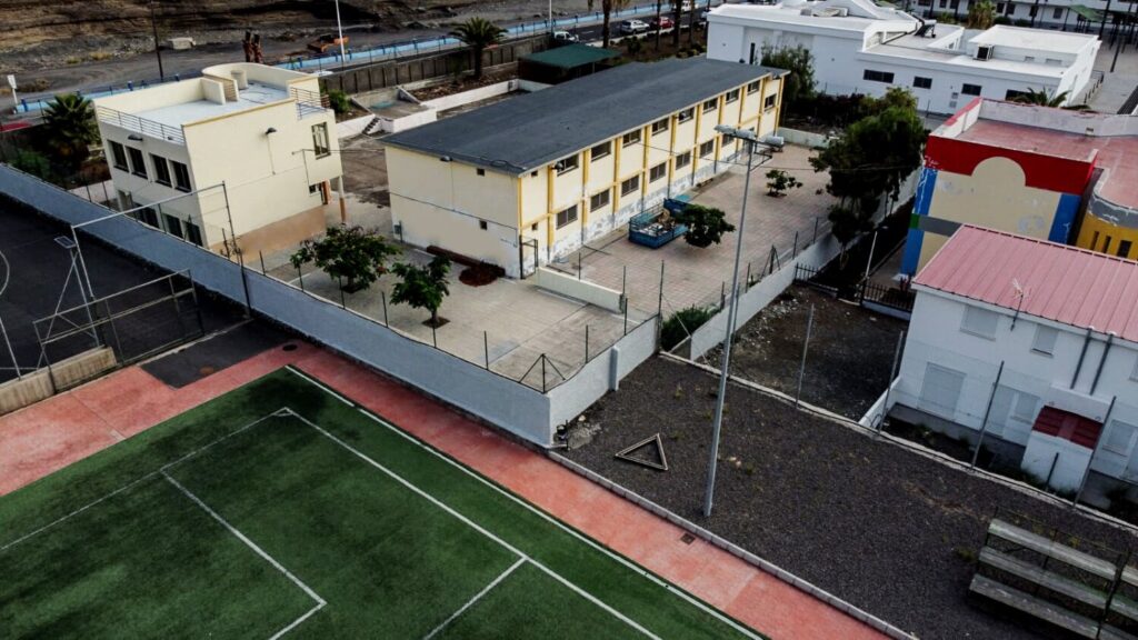 El antiguo colegio infantil del Puerto de Tazacorte, cedido a PLOCAN. Imagen Gobierno de Canarias