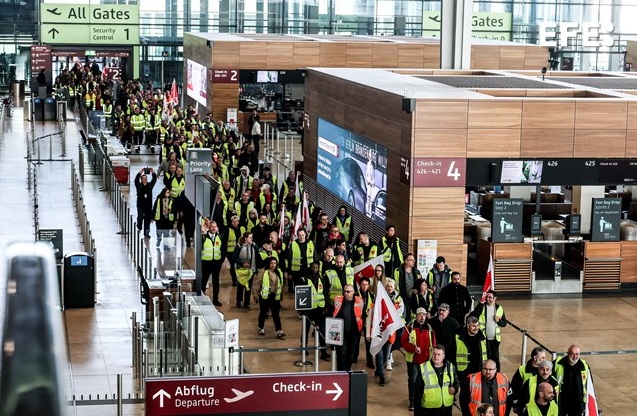 Huelga en 11 aeropuertos alemanes. Imagen EFE