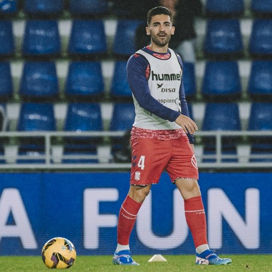 El jugador del CD Tenerife José León. Imagen CD Tenerife