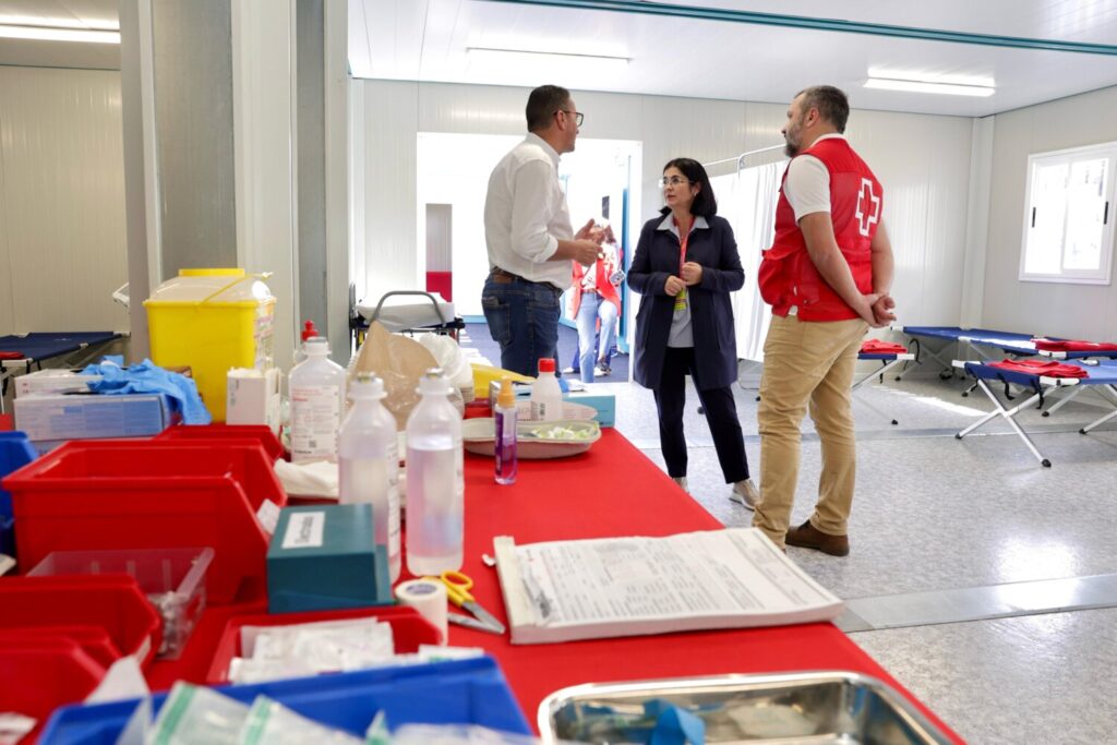 Carolina Darias visita el Hospitalito del Carnaval de Las Palmas de Gran Canaria/ Ayuntamiento de Las Palmas de Gran Canaria.