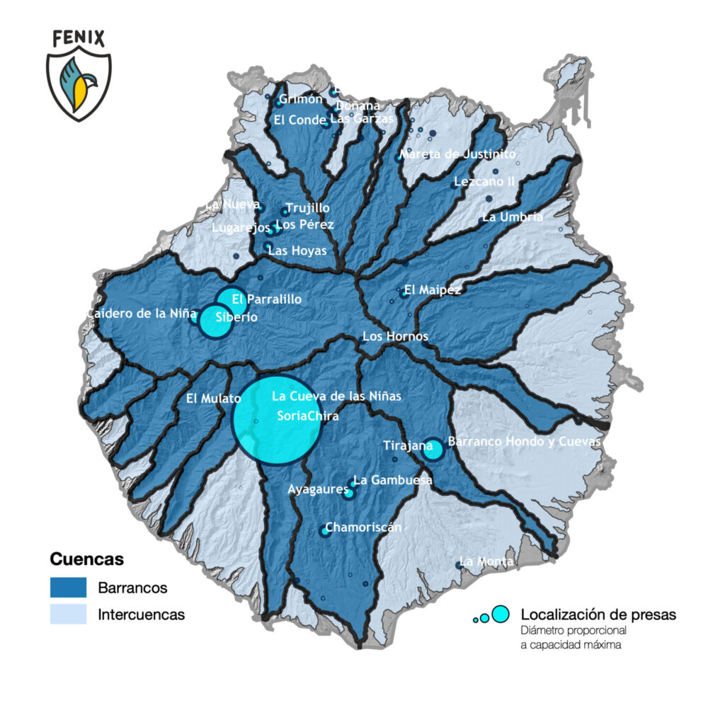 Frenar la erosión y aprovechar el agua durante las lluvias torrenciales gracias al relieve insular de Gran Canaria