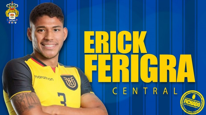 El internacional ecuatoriano Ferigra firma con la UD Las Palmas