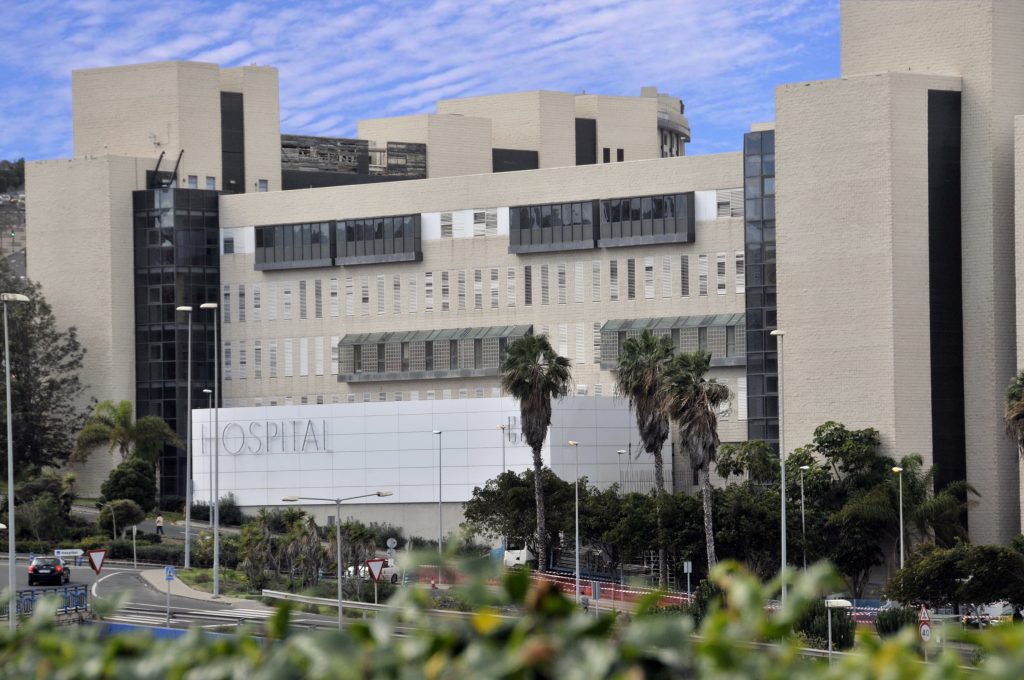 Un hombre herido con arma blanca en La Aldea de San Nicolás, en Gran Canaria. Imagen archivo del Hospital Doctor Negrín en Gran Canaria