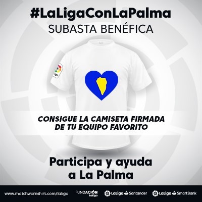 La Liga promueve una subasta benéfica de las camisetas que todos los clubes vestirán durante la próxima jornada