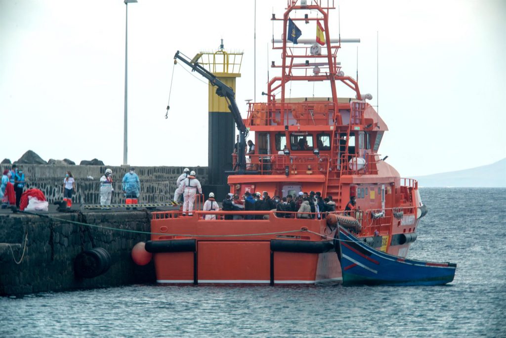 Se elevan a 171 los migrantes rescatados este domingo en Canarias