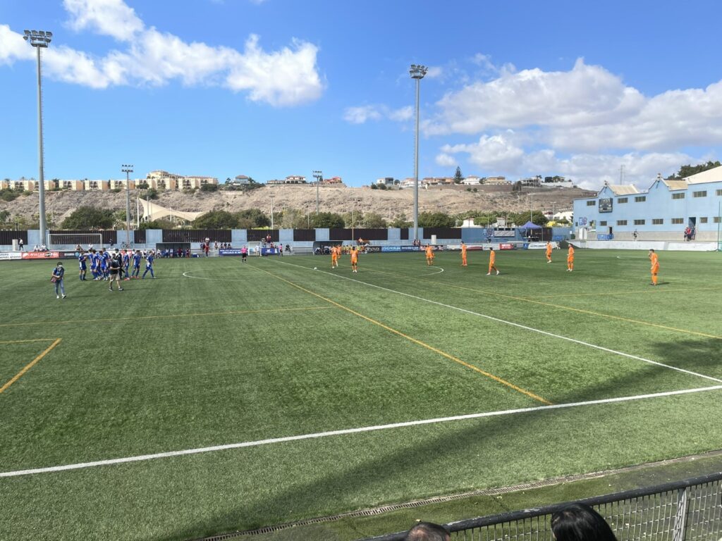 Un gol de Álex Cruz dio este domingo la primera victoria en casa a la UD San Fernando frente al CF Panadería Pulido San Mateo (1-0)