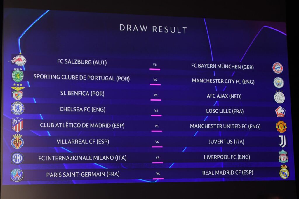 La UEFA introdujo mal las bolas para el sorteo, de manera que este tuvo que ser repetido. Real Madrid cambia Benfica por Paris Saint Germain