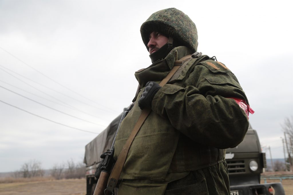 miliciano de la autoproclamada república de Donetsk