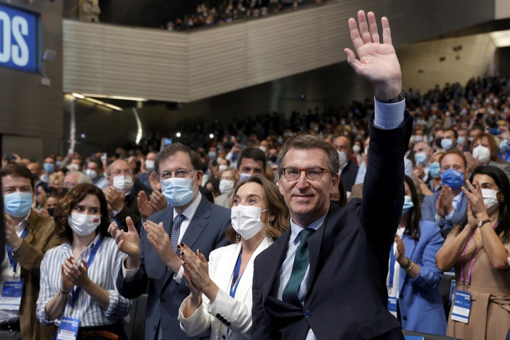Feijóo, elegido nuevo presidente del PP con el 98,35 por ciento de los votos