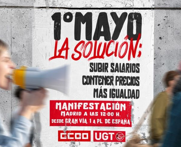 UGT y CCOO reclamarán subir salarios y contener precios
