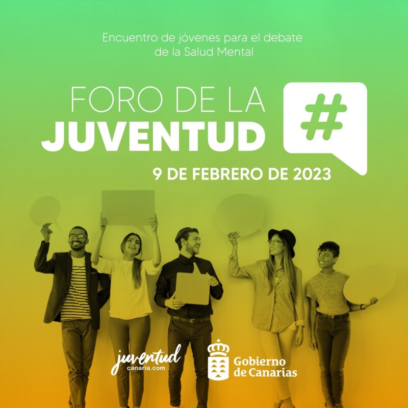El Gobierno de Canarias organiza un foro juvenil para romper estigmas sobre la salud mental