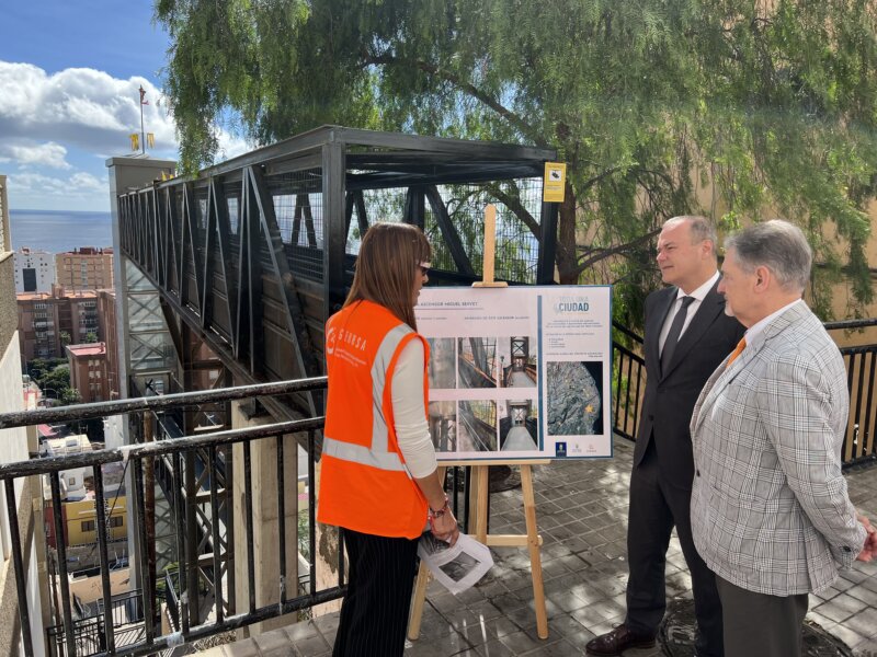 El Ayuntamiento de Las Palmas de Gran Canaria pone en servicio el ascensor que une San Juan y San José