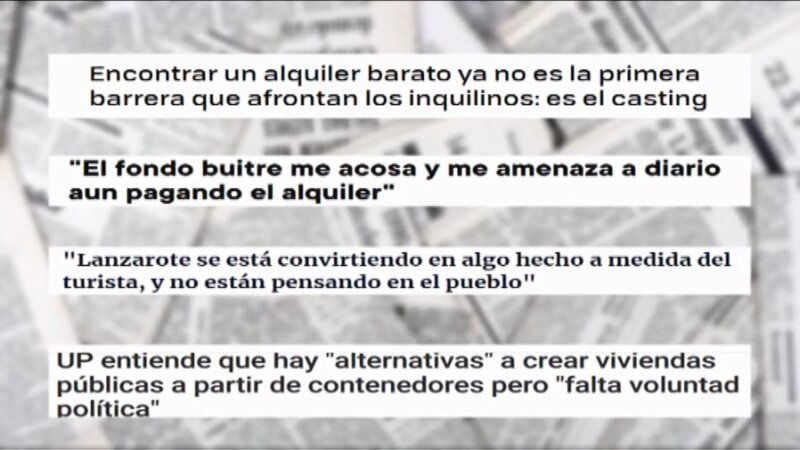 'Noche de Reportajes' analiza la dificultad de acceso a la vivienda