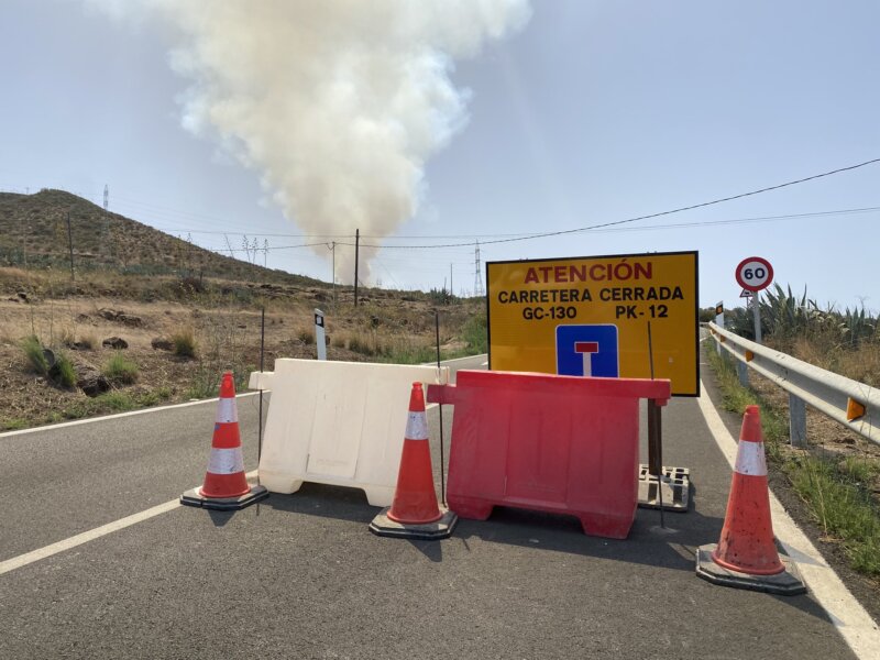 Declarado un conato de incendio en Tejeda, Gran Canaria