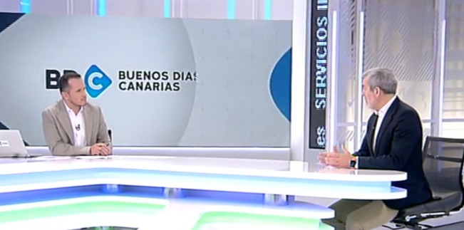 El presidente de Canarias, Fernando Clavijo, ha sido entrevistado esta mañana en el programa de Televisión Canaria "Buenos Días Canarias". Durante la entrevista ha hablado de empleo, de acceso a la vivienda y de alivio fiscal