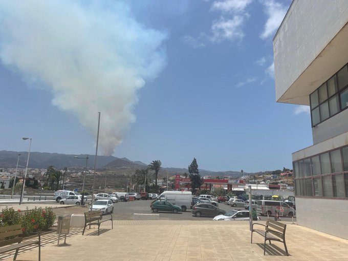 Imagen Incendio de Tejeda declarado este martes 25 de julio.