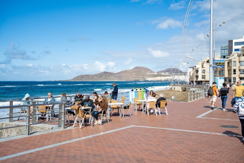 La bandera amarilla recorre las costas de Gran Canaria y Tenerife