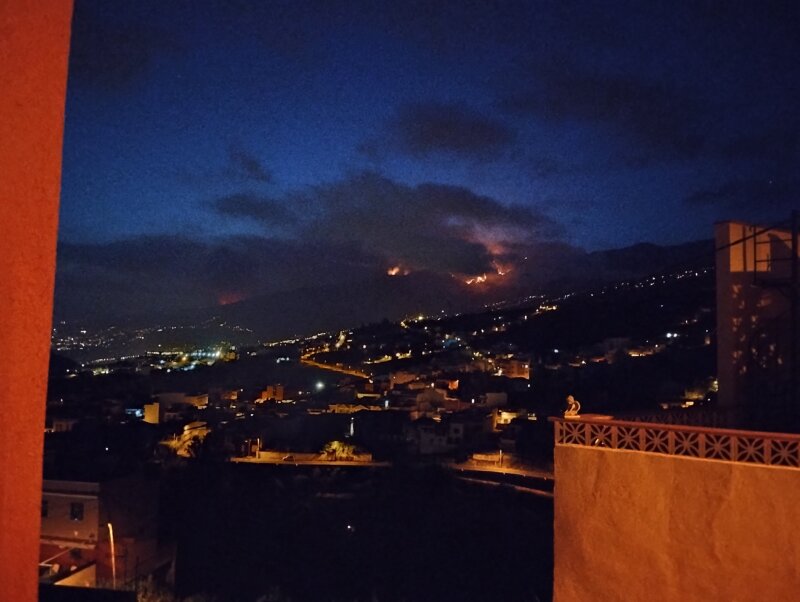 Incendio declarado en Tenerife 17/08/23