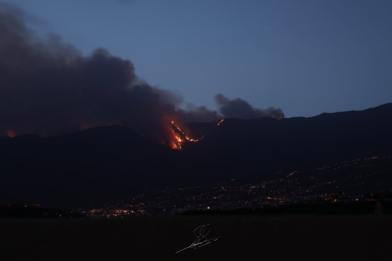 Incendio declarado en Tenerife 17/08/23