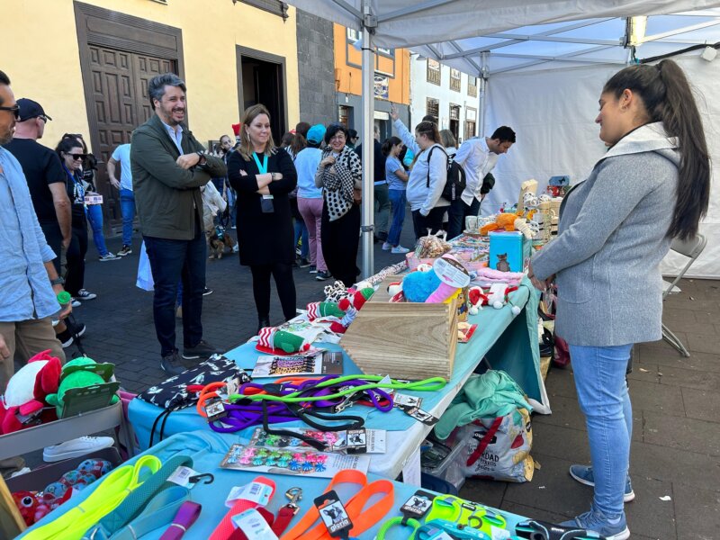 El primer día de actividad de esta Feria incluyó carpas informativas de las entidades, puntos de recogida de alimentos, talleres familiares y desfiles bajo el lema 'En Adopción'