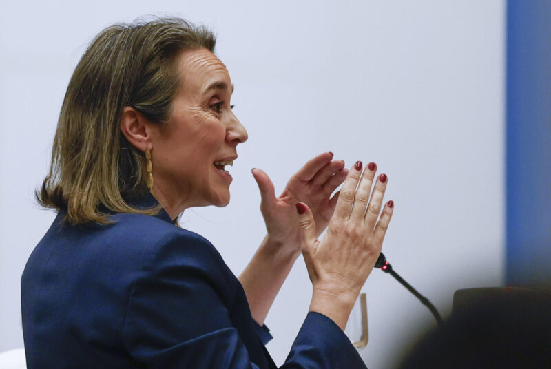 (Archivo)Cuca Gamarra pide un plan integral para la crisis migratoria de Canarias/ EFE/Fernando Alvarado