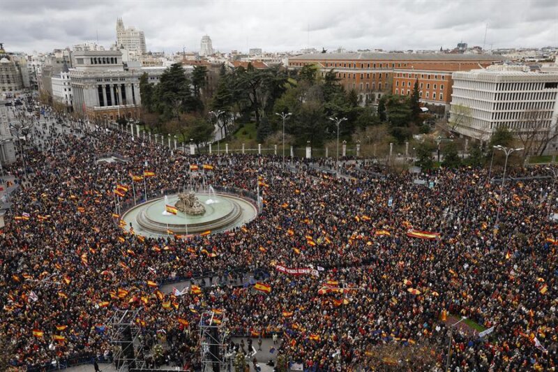 Nueva manifestación en Madrid contra Sánchez y la ley de amnistía