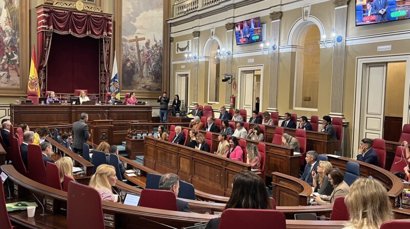 Pleno del Parlamento de Canarias.