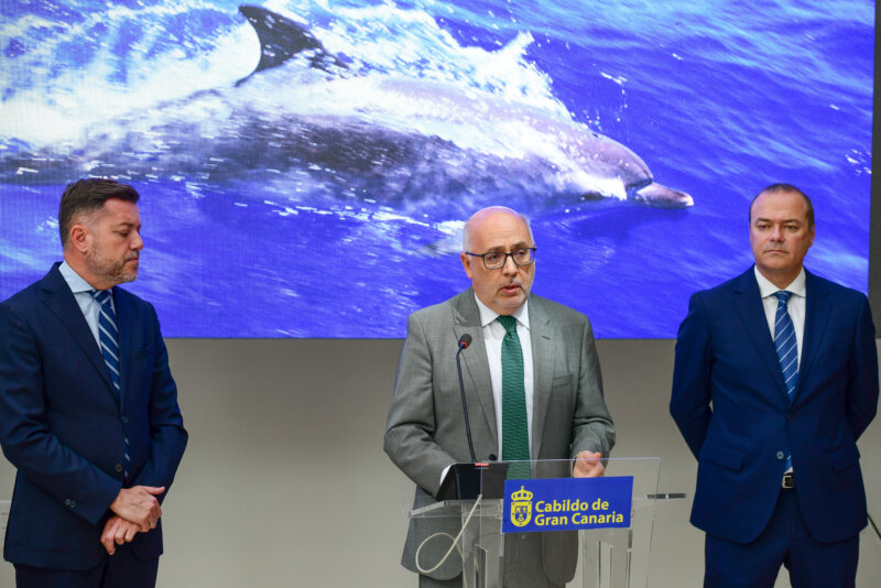 Antonio Morales, Teodoro Sosa y Augusto Hidalgo durante la inauguración del Instituto para la Gestión Integrada del Patrimonio Mundial y la Reserva de la Biosfera