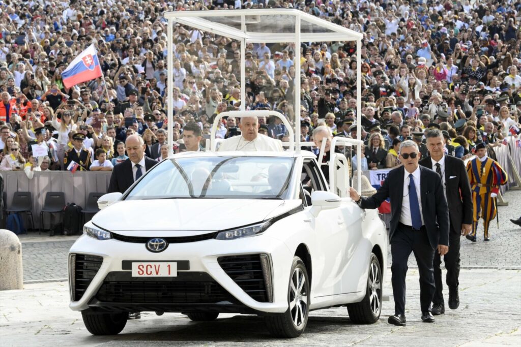 El papa Francisco en su viaje a Luxemburgo. Foto: EuropaPRESS