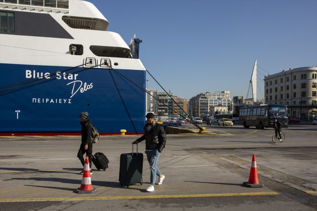 Puerto del Pireo durante una huelga en marzo de 2023