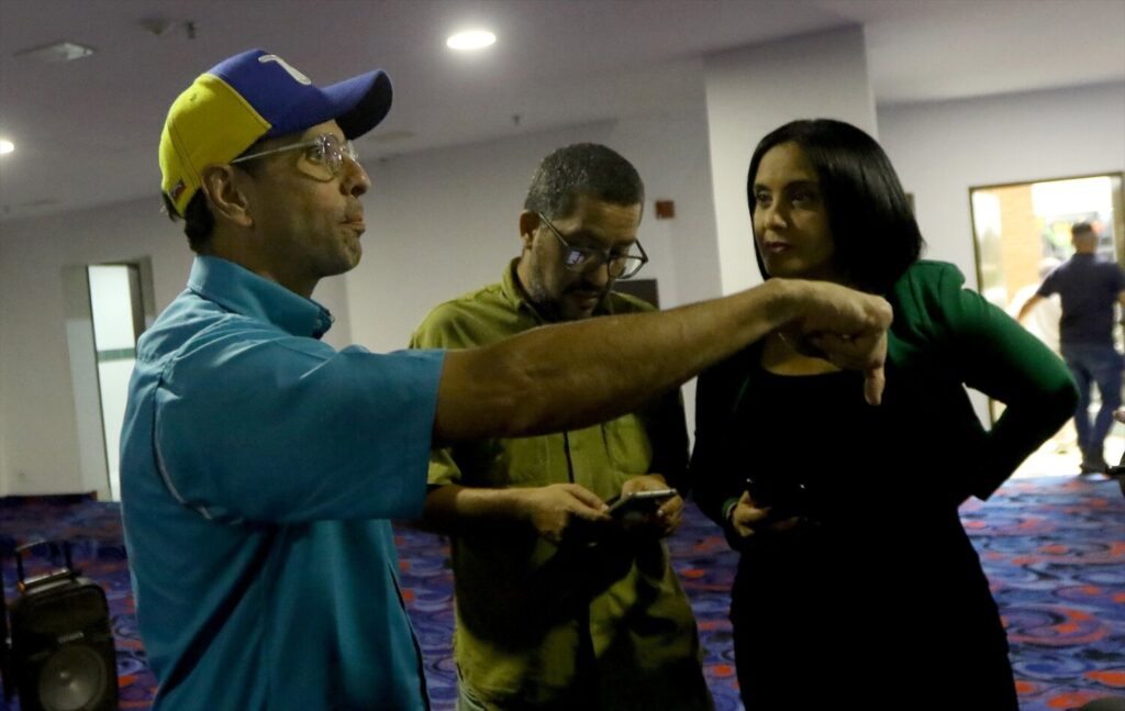 El excandidato presidencial venezolano, Henrique Capriles