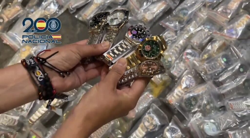 Operación contra una trama de empresas de productos falsificados